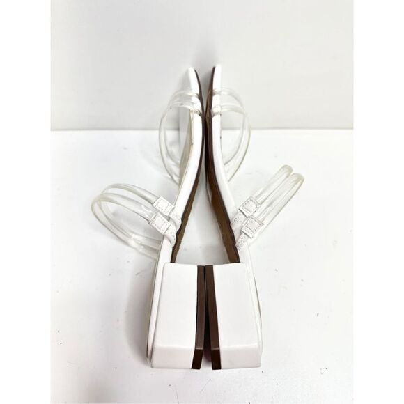 Indigo rd.‎ Women Size 7 Clear White Slide Block Heel Sandals - Picture 6 of 8